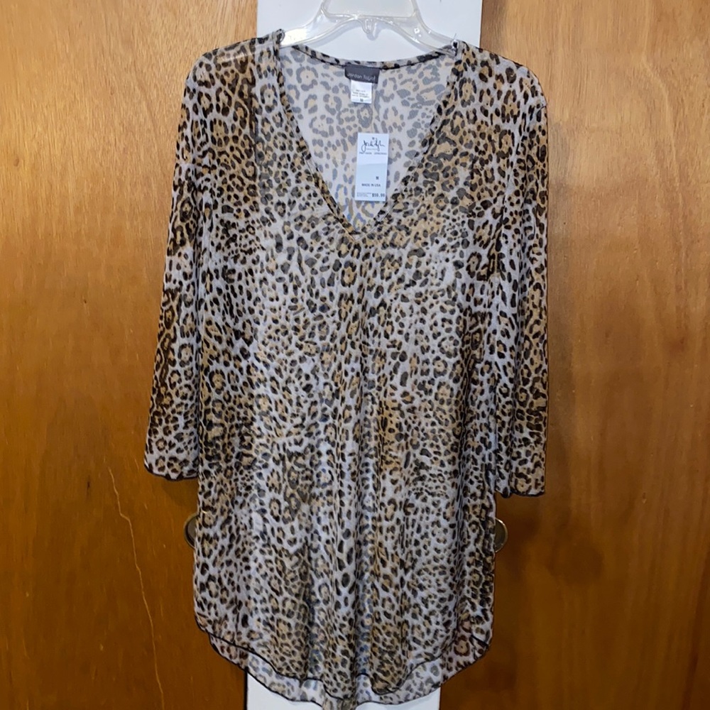 🐅 NWT Jordan Taylor Leopard Coverup